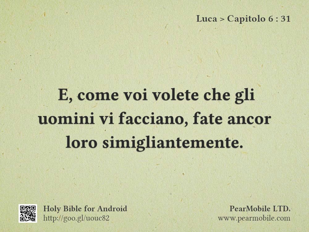 Luca, Capitolo 6:31